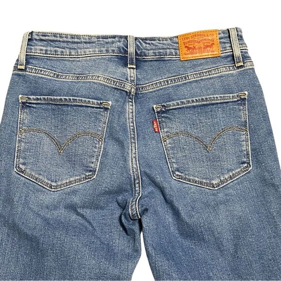Levi’s 721 High Rise Skinny Distressed Raw Hem Jeans 27 - Picture 7 of 12